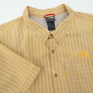 The North Face Mens XXL Plaid Short Sleeve‎ Button Down Shirt - Minor Flaws